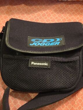 Panasonic Black and Blue CD Jogger Carrying Case